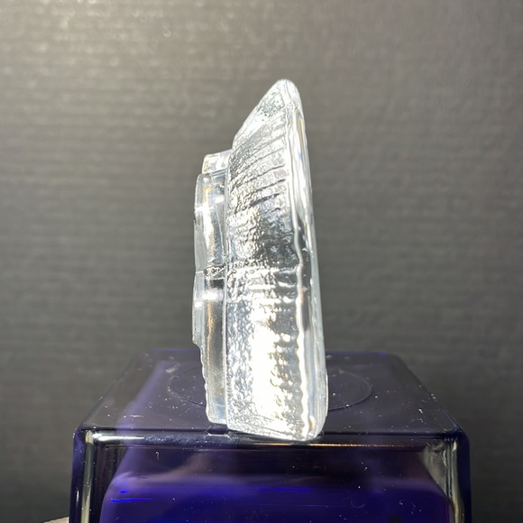 Nybro Sweden Crystal Glass Viking Ships Paperweight Original Sticker - Picture 4 of 5